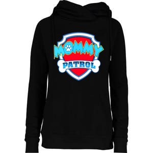 Mom Mommy Of The Birthday Boy Girl Dog Paw Family Matching Womens Funnel Neck Pullover Hood