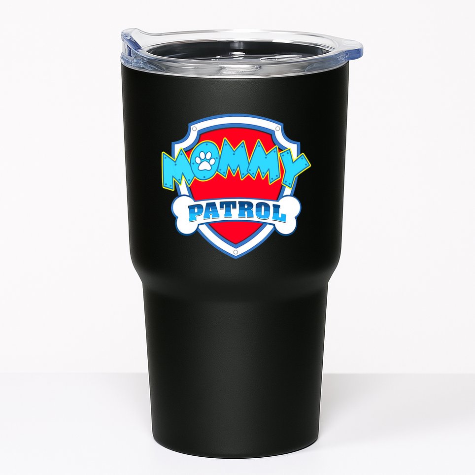 Mom Mommy Of The Birthday Boy Girl Dog Paw Family Matching Tumbler