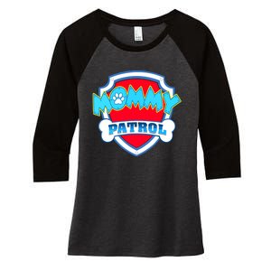 Mom Mommy Of The Birthday Boy Girl Dog Paw Family Matching Women's Tri-Blend 3/4-Sleeve Raglan Shirt