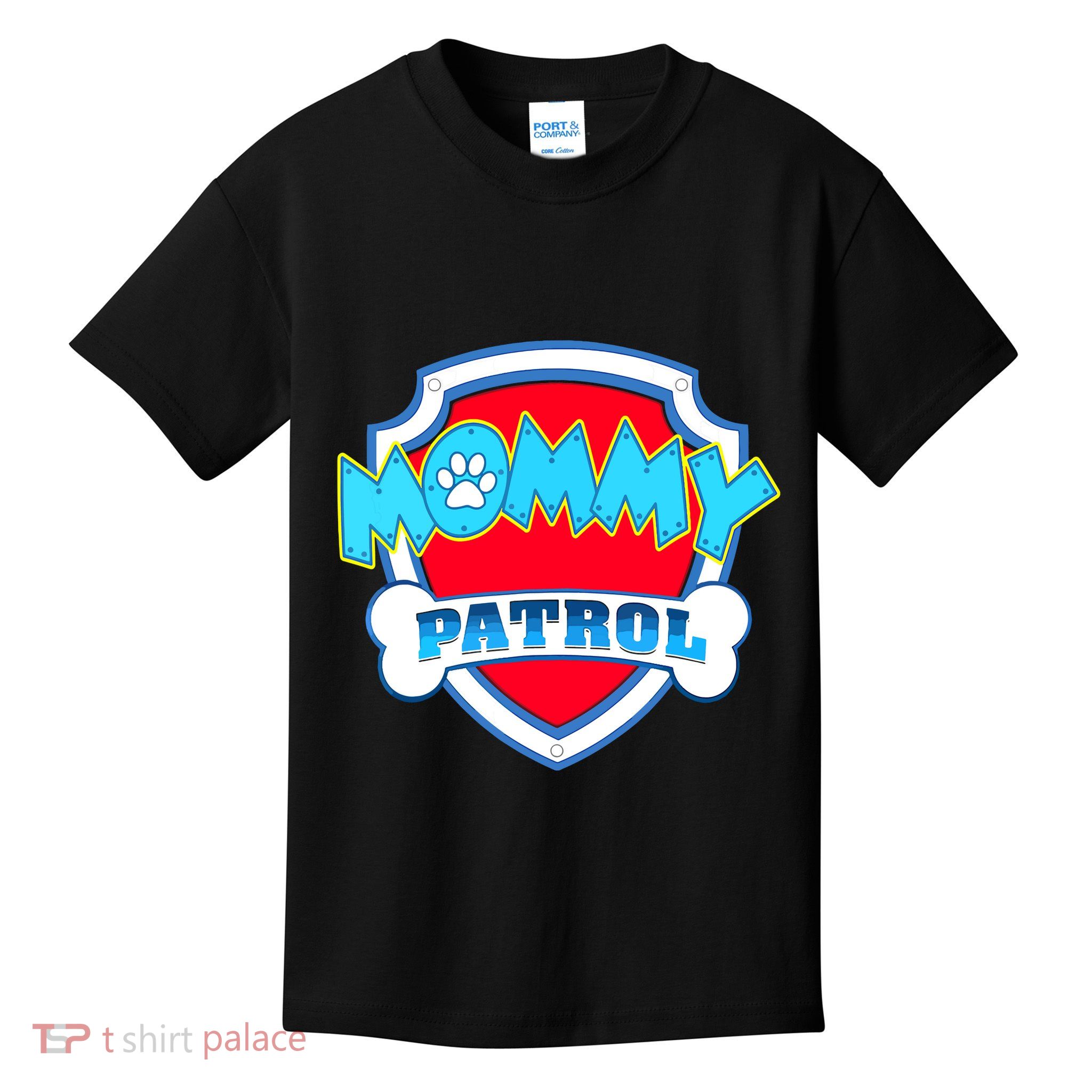 Mom Mommy Of The Birthday Boy Girl Dog Paw Family Matching Kids T-Shirt