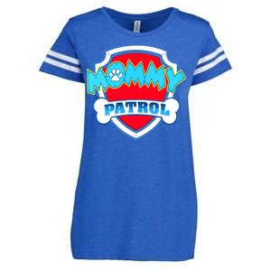 Mom Mommy Of The Birthday Boy Girl Dog Paw Family Matching Enza Ladies Jersey Football T-Shirt