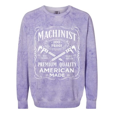 Machinist Machine Operator Engine Driver Colorblast Crewneck Sweatshirt