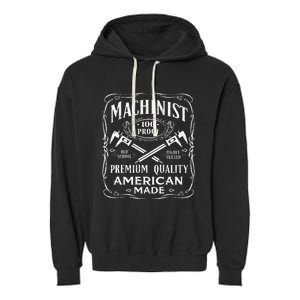 Machinist Machine Operator Engine Driver Garment-Dyed Fleece Hoodie