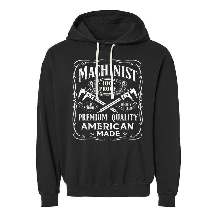 Machinist Machine Operator Engine Driver Garment-Dyed Fleece Hoodie