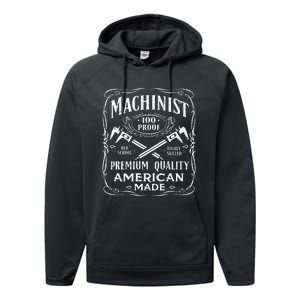 Machinist Machine Operator Engine Driver Performance Fleece Hoodie