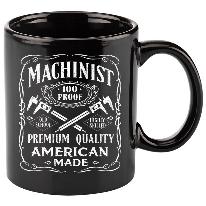 Machinist Machine Operator Engine Driver 11oz C Handle Ceramic Mug