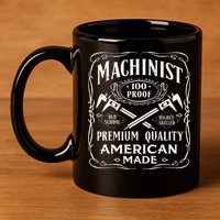 Machinist Machine Operator Engine Driver 11oz C Handle Ceramic Mug