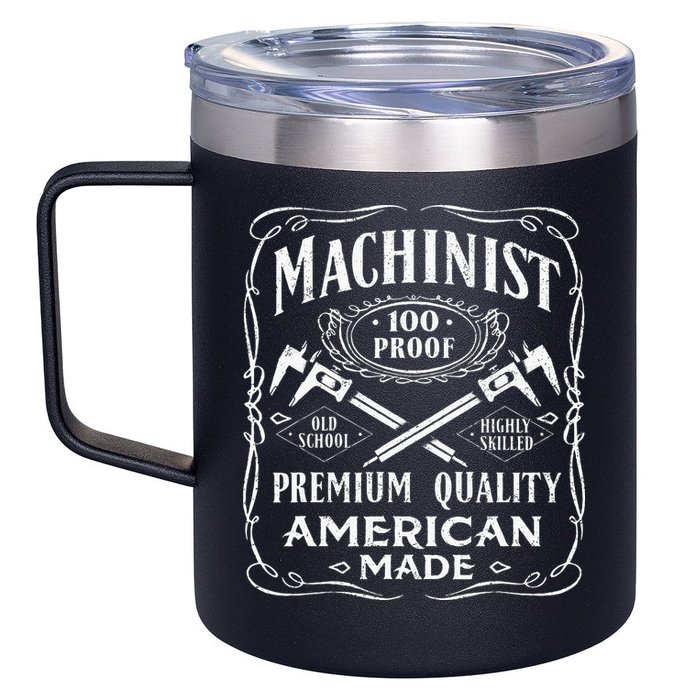 Machinist Machine Operator Engine Driver 12oz Stainless Steel Coffee Mug