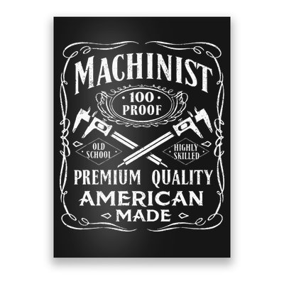 Machinist Machine Operator Engine Driver Poster