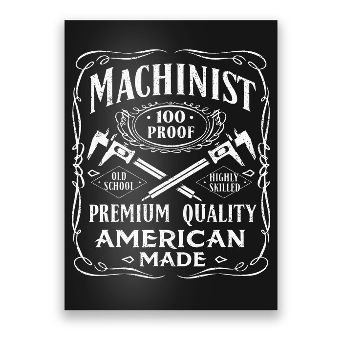 Machinist Machine Operator Engine Driver Poster