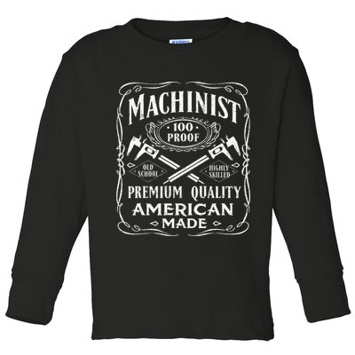 Machinist Machine Operator Engine Driver Toddler Long Sleeve Shirt