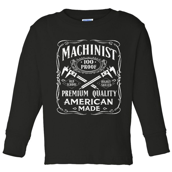 Machinist Machine Operator Engine Driver Toddler Long Sleeve Shirt