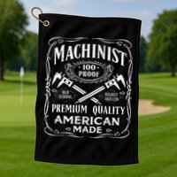 Machinist Machine Operator Engine Driver Golf Towel