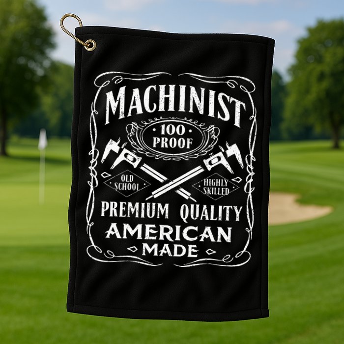 Machinist Machine Operator Engine Driver Golf Towel