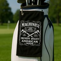 Machinist Machine Operator Engine Driver Golf Towel