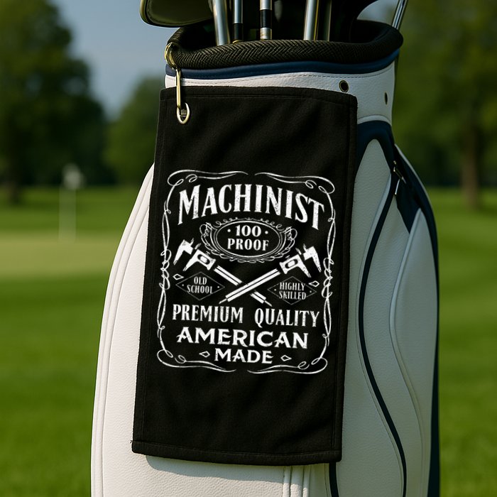 Machinist Machine Operator Engine Driver Golf Towel