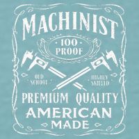 Machinist Machine Operator Engine Driver Sueded Cloud Jersey T-Shirt
