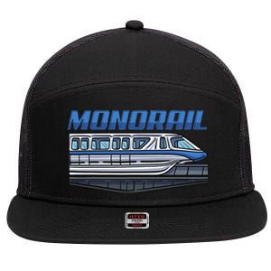 Monorail 7 Panel Mesh Trucker Snapback Hat