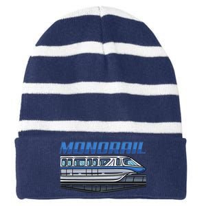 Monorail Striped Beanie with Solid Band