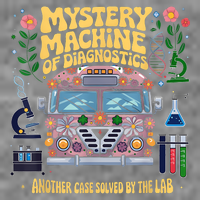  Mystery Machine Of Diagnostics Lab Tech Lab Week 2025 7-Panel Snapback Hat