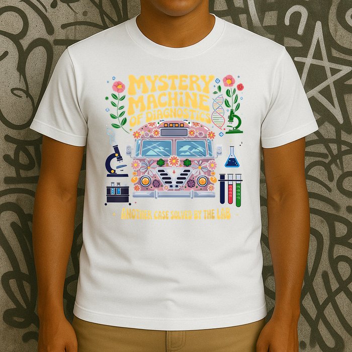  Mystery Machine Of Diagnostics Lab Tech Lab Week 2025 T-Shirt
