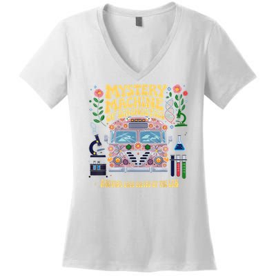 Mystery Machine Of Diagnostics Lab Tech Lab Week 2025 Women's V-Neck T-Shirt