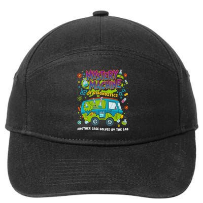 Mystery Machine Of Diagnostics Lab Week 2025 Med Lab Tech 7-Panel Snapback Hat
