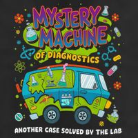 Mystery Machine Of Diagnostics Lab Week 2025 Med Lab Tech Trucker Hat