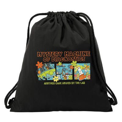 Mystery Machine Of Diagnostics Lab Week 2025 Med Lab Tech Drawstring Bag