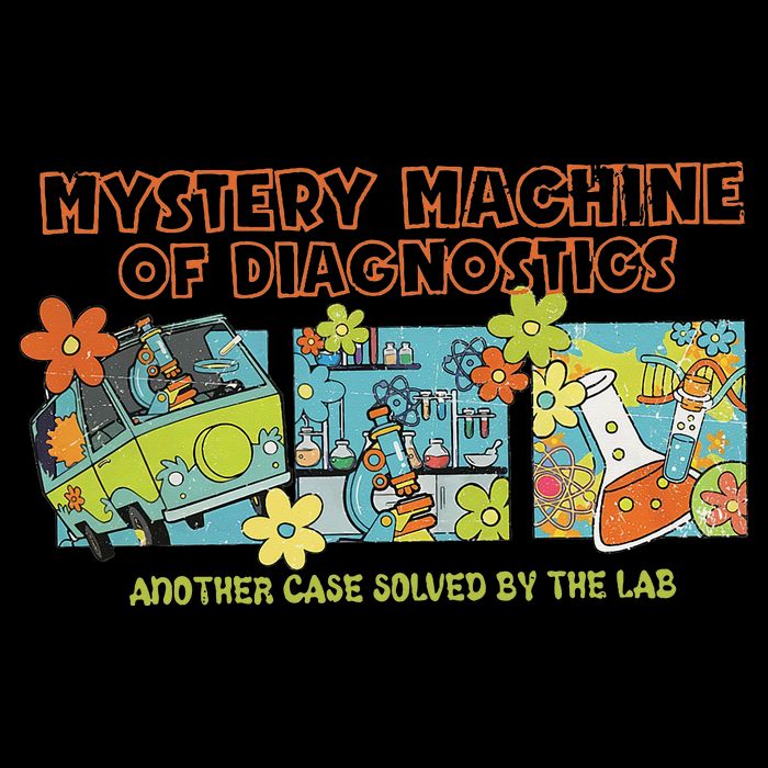 Mystery Machine Of Diagnostics Lab Week 2025 Med Lab Tech Tank Top