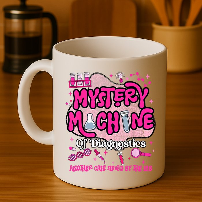 Mystery Machine Of Diagnostics Lab Week 2025 Med Lab Tech  Coffee Mug
