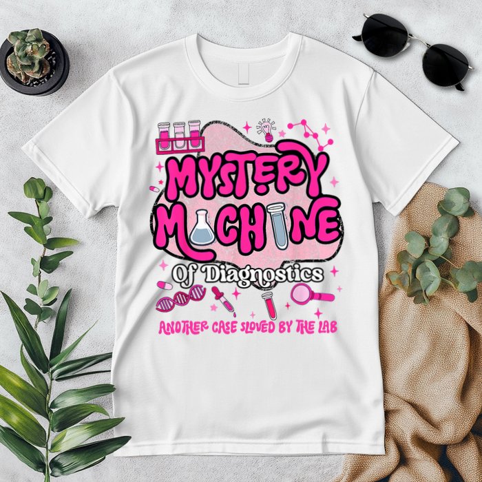 Mystery Machine Of Diagnostics Lab Week 2025 Med Lab Tech  Premium T-Shirt