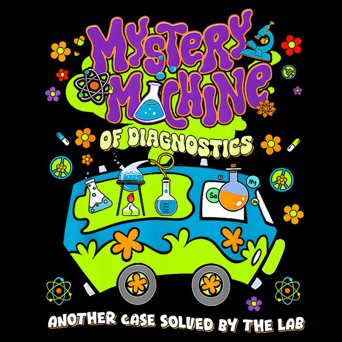 Mystery Machine Of Diagnostics Lab Week 2025 Med Lab Tech  Drawstring Bag
