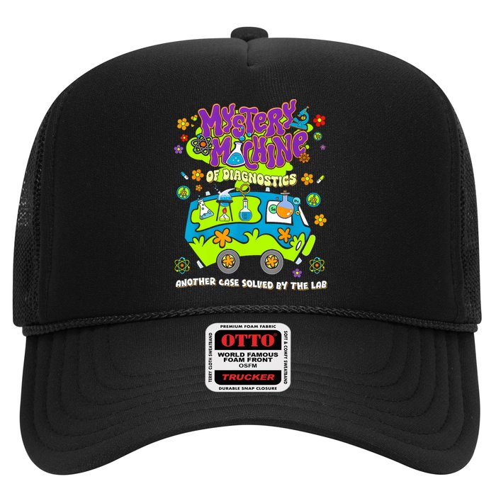 Mystery Machine Of Diagnostics Lab Week 2025 Med Lab Tech  Trucker Hat