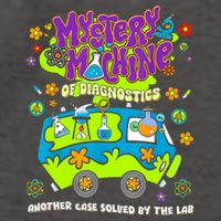 Mystery Machine Of Diagnostics Lab Week 2025 Med Lab Tech  Vector Backpack