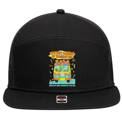  Mystery Machine Of Diagnostics Lab Tech Lab Week 2025 7 Panel Mesh Trucker Snapback Hat
