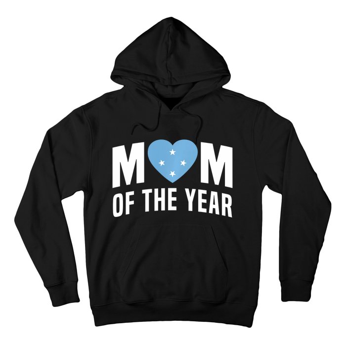 Micronesian Mom Of The Year Cute Micronesia Flag Heart Hoodie