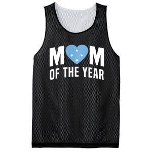 Micronesian Mom Of The Year Cute Micronesia Flag Heart Mesh Reversible Basketball Jersey Tank