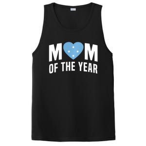 Micronesian Mom Of The Year Cute Micronesia Flag Heart PosiCharge Competitor Tank