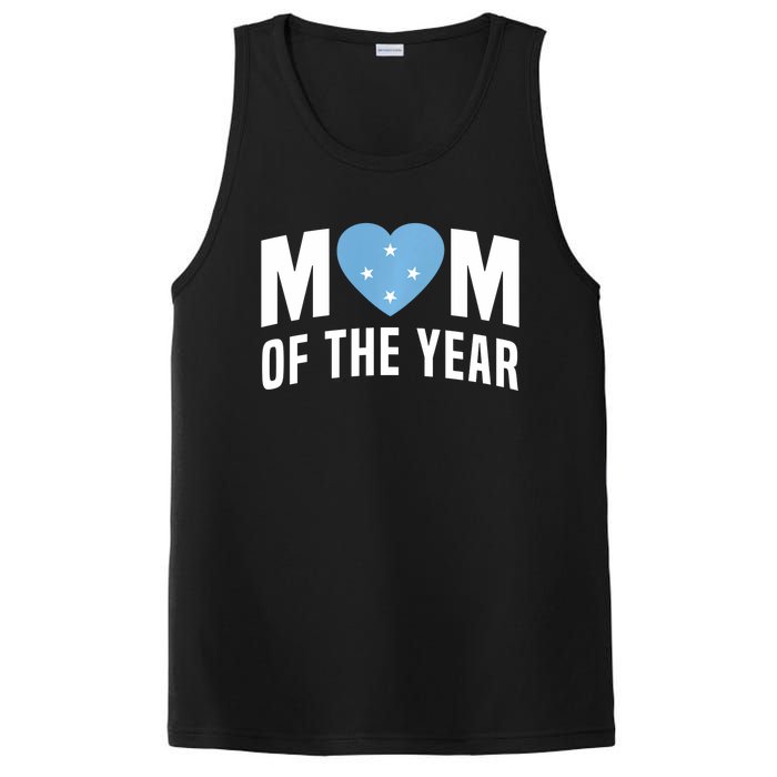 Micronesian Mom Of The Year Cute Micronesia Flag Heart PosiCharge Competitor Tank