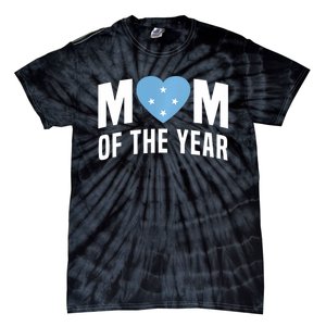 Micronesian Mom Of The Year Cute Micronesia Flag Heart Tie-Dye T-Shirt