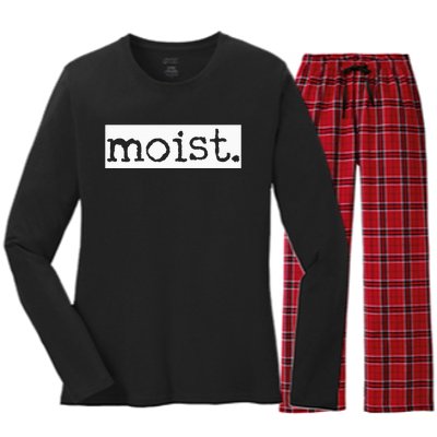 Moist Women's Long Sleeve Flannel Pajama Set 