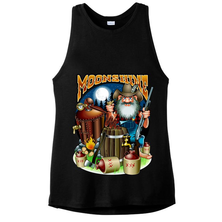Moonshine Ladies PosiCharge Tri-Blend Wicking Tank