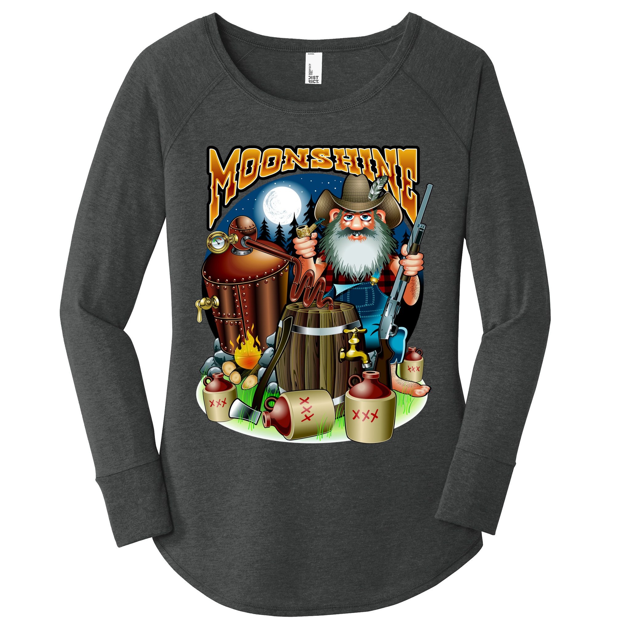 Moonshine Women's Perfect Tri Tunic Long Sleeve Shirt