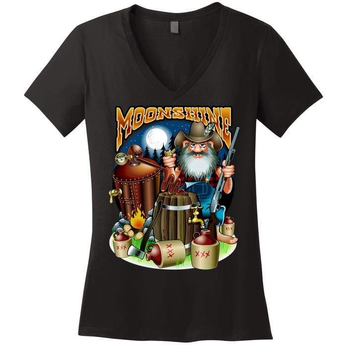 Moonshine Women's V-Neck T-Shirt