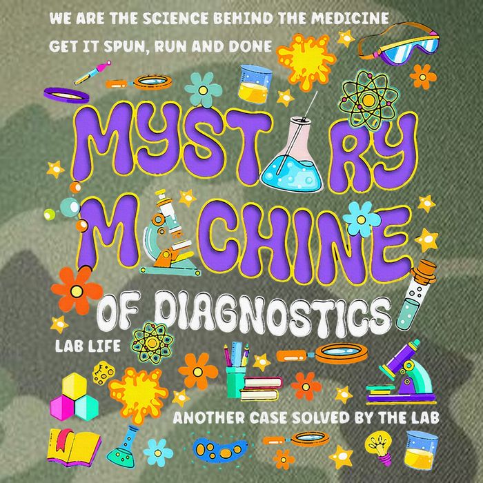 Mystery Machine of Diagnostics Lab Week 2025 Legacy Tie Dye Trucker Hat