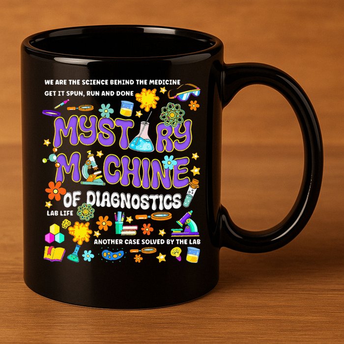 Mystery Machine of Diagnostics Lab Week 2025 11oz C Handle Ceramic Mug