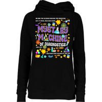 Mystery Machine of Diagnostics Lab Week 2025 Womens Funnel Neck Pullover Hood
