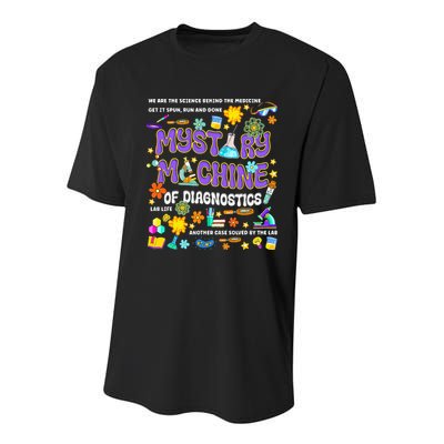 Mystery Machine of Diagnostics Lab Week 2025 Youth Performance Sprint T-Shirt