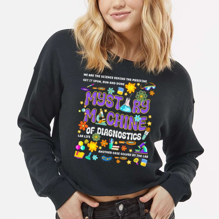 Mystery Machine of Diagnostics Lab Week 2025 Cropped Pullover Crew